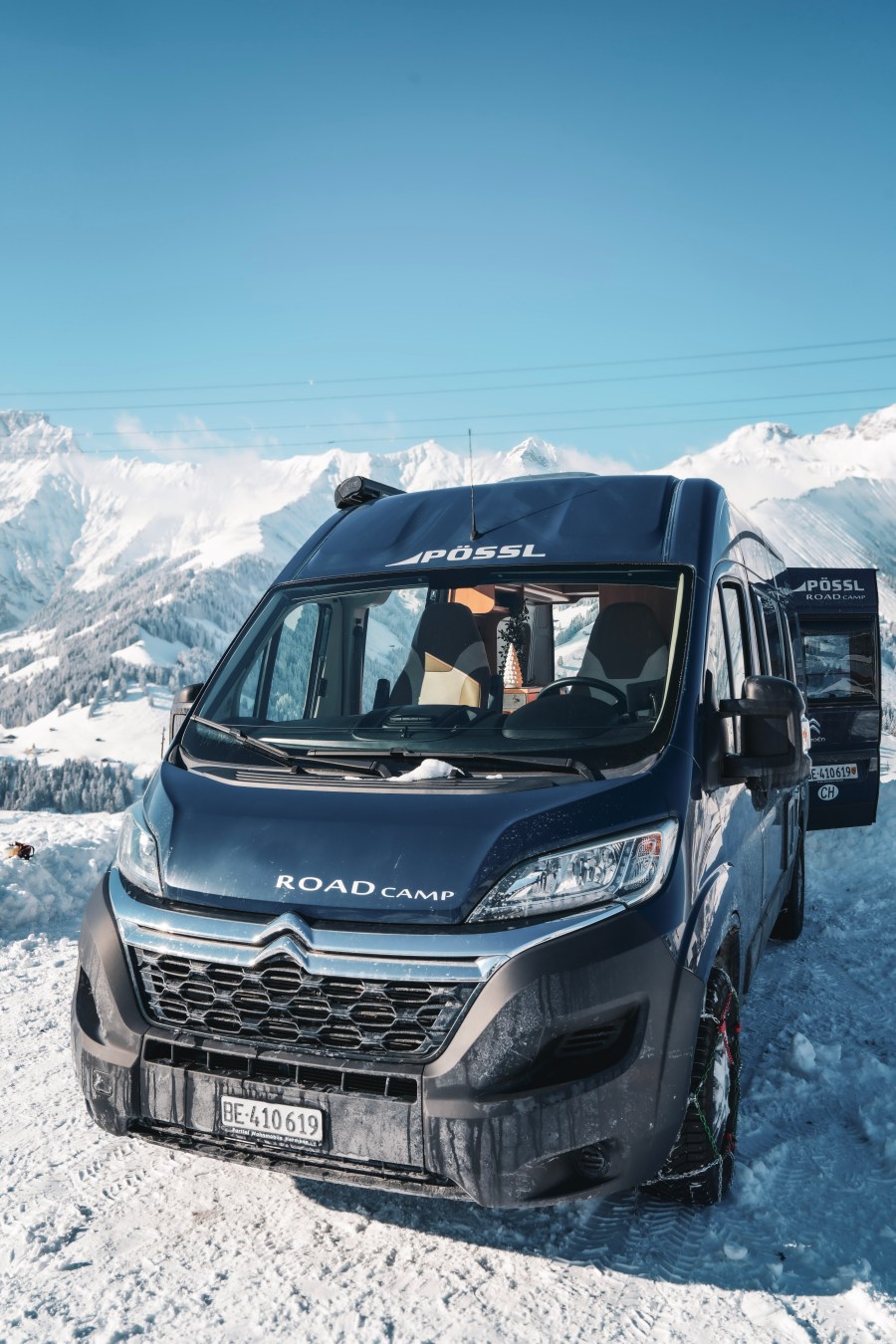 Van session in Swiss Alps